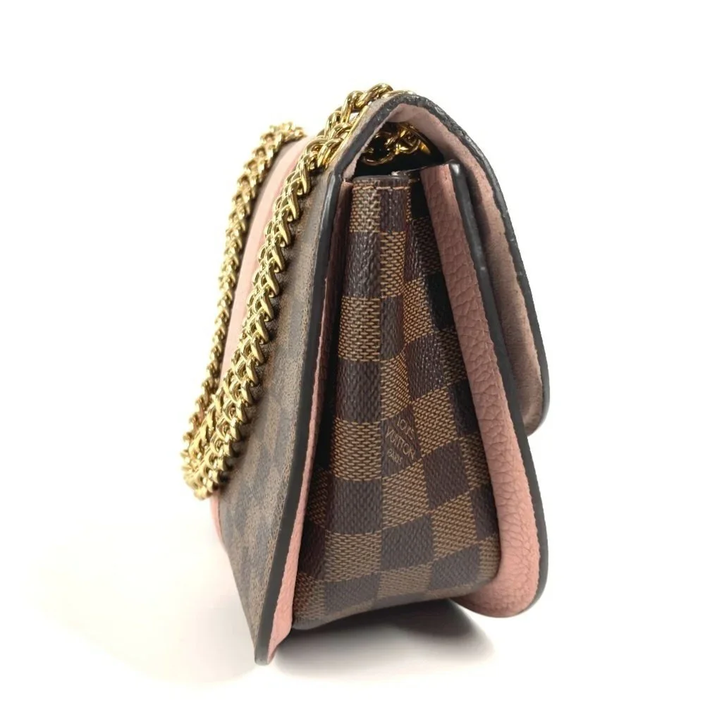 LOUIS VUITTON Authentic Brown Damier Canvas Pochette Shoulder Bag